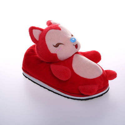 30cmピンク アカギツネのPlush柔らかい漫画のスリッパのPlush家の装飾