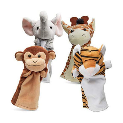 20cm赤ん坊のための興味深いPlush動物手パペット柔らかい人形
