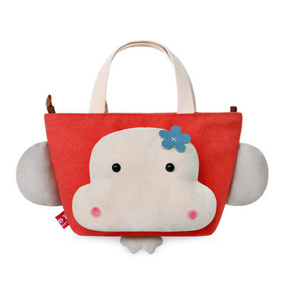 22cm*15cm*19cmのHip Hop猿動物Plush袋の漫画の携帯用かわいいキャンバス袋