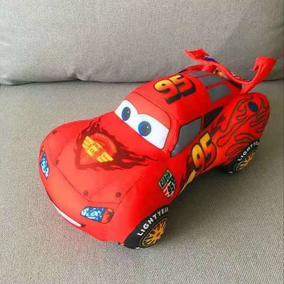 25cm注文の漫画によって詰められる車の赤いMcqueen車のおもちゃの印刷のロゴ