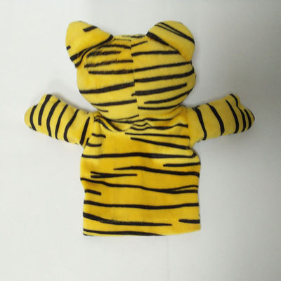 新型のトラのヒョウのPlush動物のパペット プラシ天は柔らかい手パペットをもてあそぶ