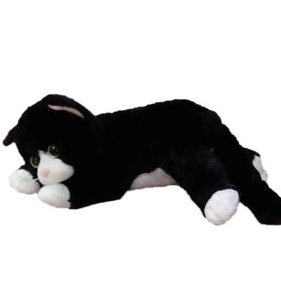 40CM白黒猫のぬいぐるみ100%のポリエステル動物のPlushおもちゃ