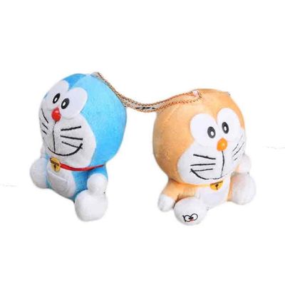 安全な無臭のDingdang猫のPlush Keychain PPの綿によって詰められる猫Keychain