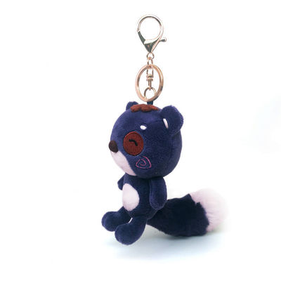10cmの小型黒いPlushテディー・ベアのKeychain袋吊り下げ式OEM