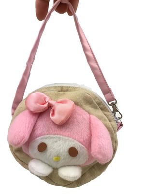 円の小型方法かわいいウサギのPlushゼロ札入れのPlush家の装飾