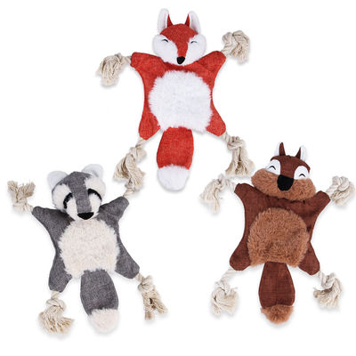 友好的で創造的なペット通気性のPlushトイ ドッグのかむ麻ロープのおもちゃの皮を剥ぎなさい