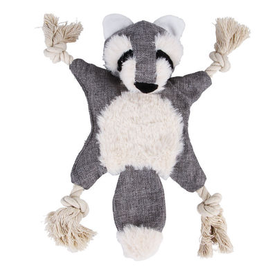 友好的で創造的なペット通気性のPlushトイ ドッグのかむ麻ロープのおもちゃの皮を剥ぎなさい