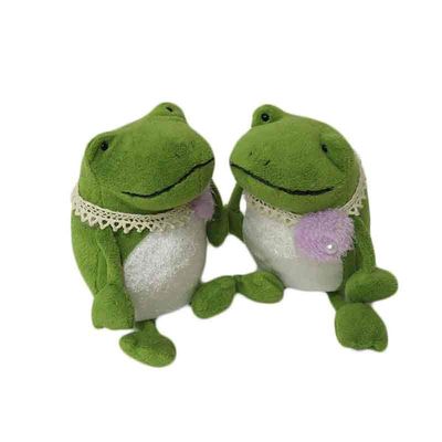家の装飾のためのAnimal Plush Toys Baby緑カエルの王子のPlushおもちゃ