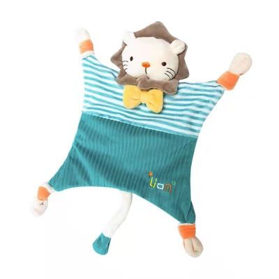 新しい歯のためのカスタマイズされたライオンの慰めの睡眠の赤ん坊のPlush人形はかむ