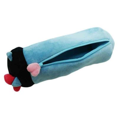 OEM 25cmのかわいいPlush鉛筆袋の大容量の簡単な女の子の文房具箱