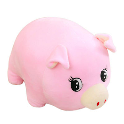 30cmポリエステル ピンクの黄色いブタはPlushおもちゃ大きいペット睡眠の枕を詰めた
