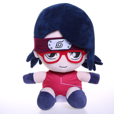 35cm容易ではないかわいく赤いガラスの男の子のPlush人形変形すること