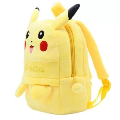 25cm*30cmの幼稚園のPokemonのプラシ天の学校のバックパック注文のPlush袋3-6年の