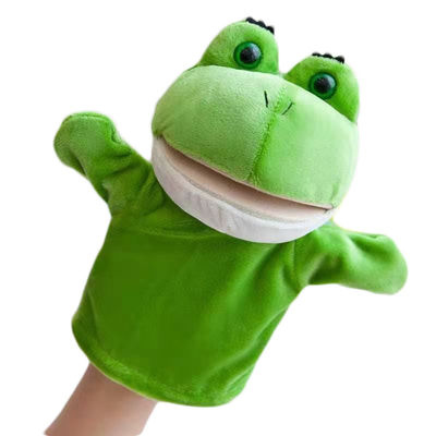 20cmのカエルの口手はぬいぐるみのパペット人形の手袋のPlushおもちゃを