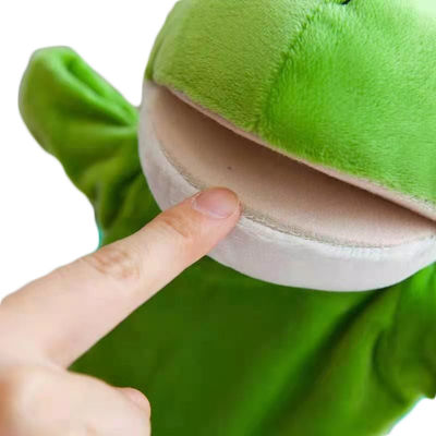 20cmのカエルの口手はぬいぐるみのパペット人形の手袋のPlushおもちゃを