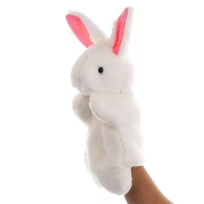 100% PPの綿のウサギのパペット プラシ天は早い教育Plush手パペットをもてあそぶ