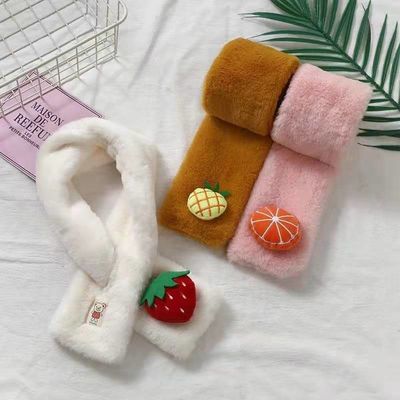 Thickendeの子供の秋の冬のPlushスカーフ韓国語版柔らかいおもちゃの付属品