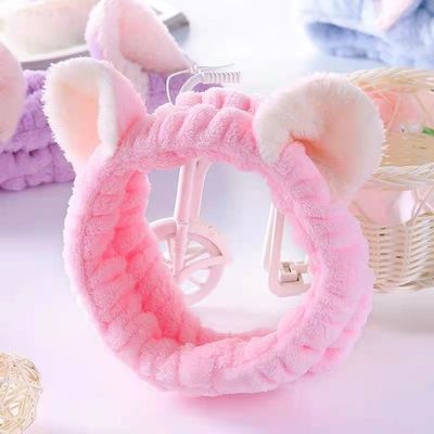 かわいい猫耳の簡単な構造のPlushヘッドバンドのPlush毛バンド柔らかいおもちゃの付属品