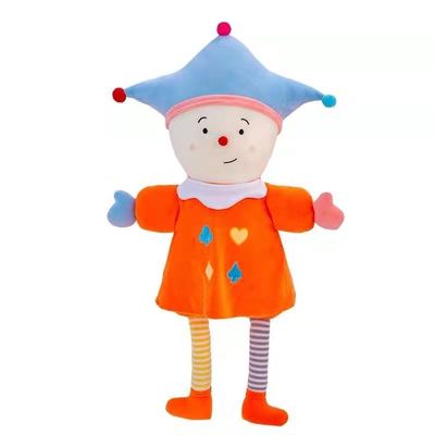 35cmの道化師のPlush人形のPlushおもちゃはサーカスのピエロの人形100% PPの綿を落着かせる