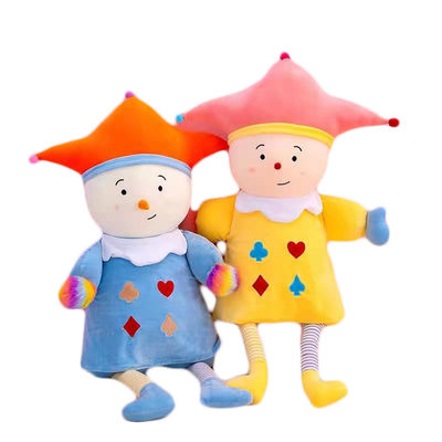 35cmの道化師のPlush人形のPlushおもちゃはサーカスのピエロの人形100% PPの綿を落着かせる