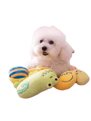 ピザ定形詰められた犬のおもちゃ声ペット モルPlushおもちゃ100% PPの綿