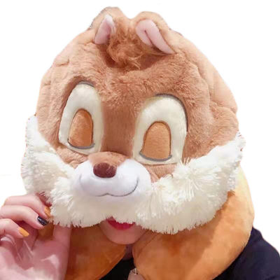 携帯用フード付きのU字型Plush首の枕旅行車のかわいいPlush Plush家の装飾