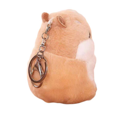 ハムスターのPlush Keychainぽっちゃりした袋の吊り下げ式のバースデー・プレゼントの小型Plush人形