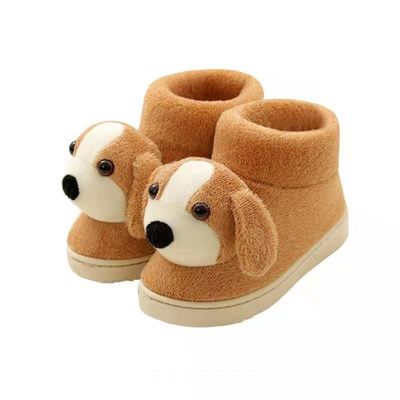 かかとが付いているPlush動物のスリッパ