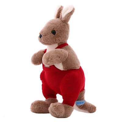 ウサギの毛のカンガルーはPlushおもちゃの女の子の誕生日プレゼントの赤ん坊の睡眠の枕を詰めた
