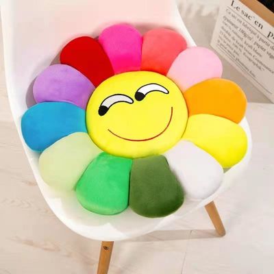 35*35cmの多彩なヒマワリによって詰められるPlushおもちゃはオフィスの椅子のクッションを置く
