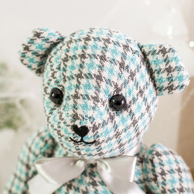 300g 23cmの格子カブスのテディー・ベアのPlushおもちゃの布の人形の赤ん坊の慰めのテディ