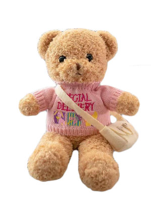 バックパックの女の子のバースデー・プレゼントが付いている30cm詰められたテディー・ベアのPlushおもちゃはカスタマイズした