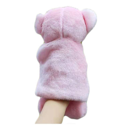 25cm*15cmのピンクのブタのパペットPlushおもちゃの物語は家族親子供のために支える