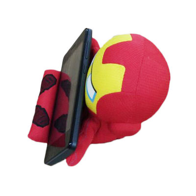 13cmの赤く新しい方法スーパーマンの同盟のデスクトップのPlush携帯電話の棚