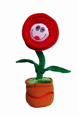 40cmのダンスおよび歌う鉢植えなPlushおかしい花のおもちゃ家の装飾の花