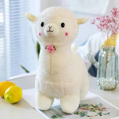 ポリプロピレンの綿の詰物が付いている40cmのPlushアルパカによって詰められるおもちゃ