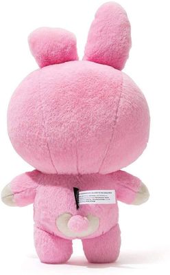 25cmのピンクのウサギのPlush人形をなだめている無臭の赤ん坊