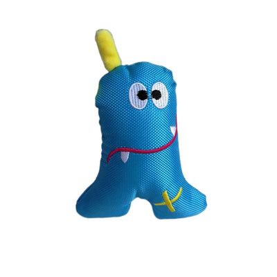 かみ傷の抵抗力があるオックスフォード青の三角形の海の怪獣はPlushおもちゃをかわいがる
