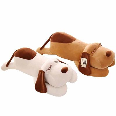 EN71 50cmのポリプロピレンの綿は短いPlush犬のおもちゃを満たした
