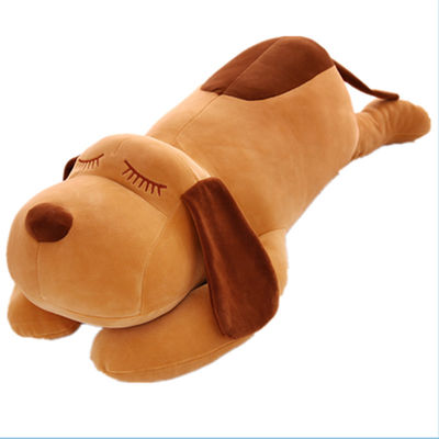 EN71 50cmのポリプロピレンの綿は短いPlush犬のおもちゃを満たした