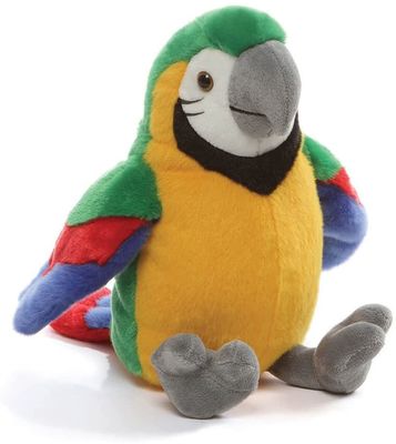 詰まるポリエステル線維が付いているシミュレーションのコンゴウインコのPlushおもちゃ