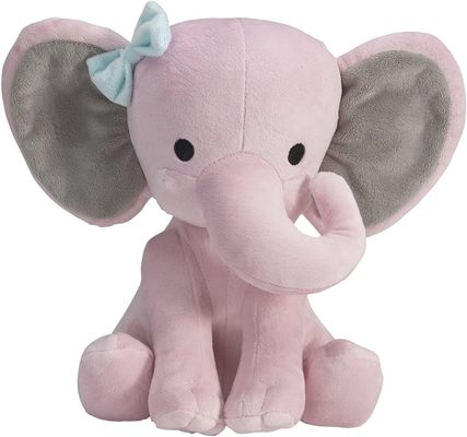 ISO9001大きい耳を搭載する着席象のPlushおもちゃ