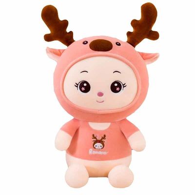 子供のためのポリプロピレンの綿の詰物のギフトが付いている35cmのシカのPlushおもちゃ35cm