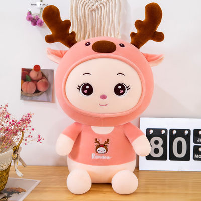 子供のためのポリプロピレンの綿の詰物のギフトが付いている35cmのシカのPlushおもちゃ35cm