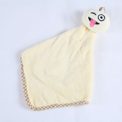 敏感な20cm正方形の短いPlush赤ん坊の唾液タオル