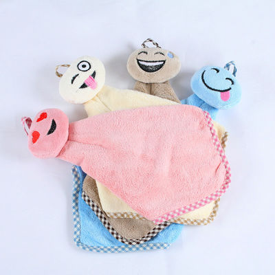敏感な20cm正方形の短いPlush赤ん坊の唾液タオル
