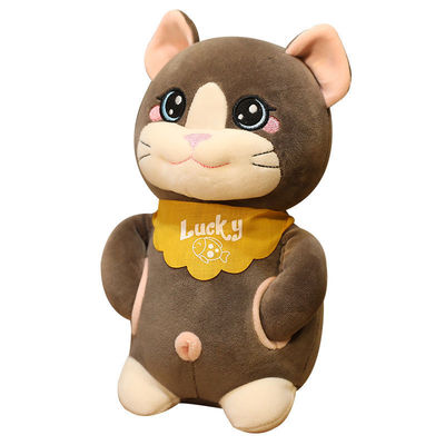 OEMは友好的な20cmの子供のかわいい猫のPlushおもちゃの皮を剥ぐ