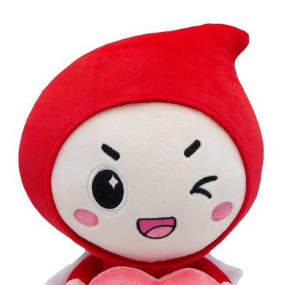 EN71 25cmの印刷されたロゴの小型Plushマスコットのおもちゃ