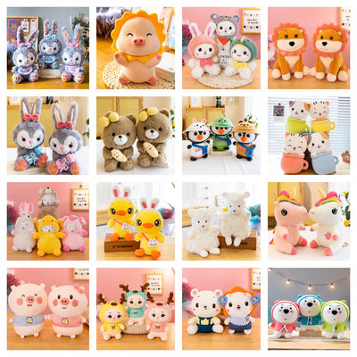 Plush昇進のための生地によって詰められる漫画の動物のおもちゃ