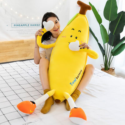 バナナの設計のPlush家の装飾的な投球枕